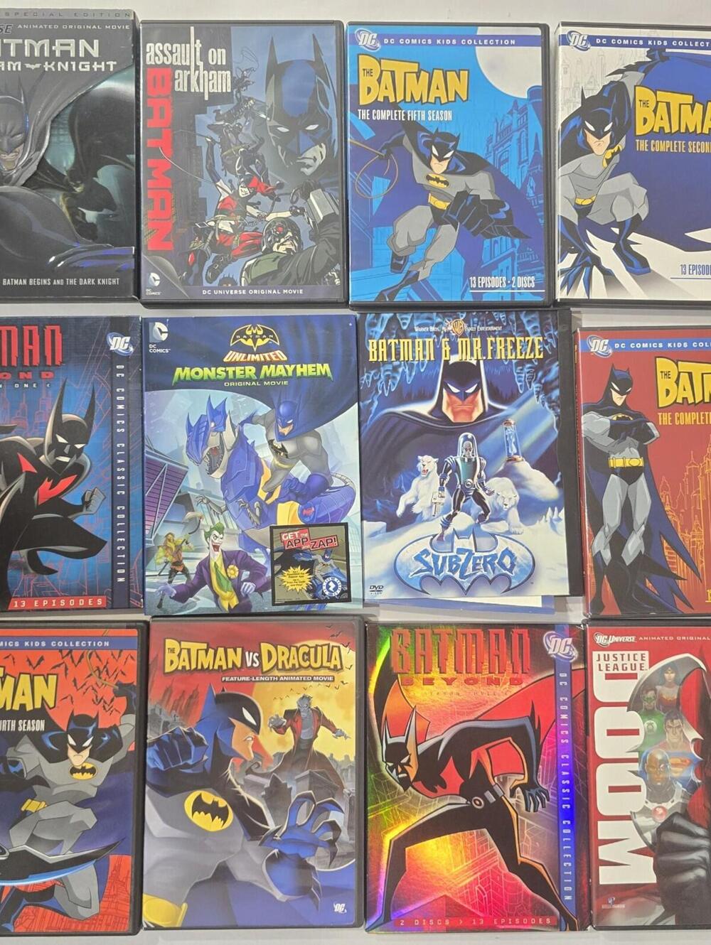 Batman DC Animated DVD Lot Complete Seasons Movies Bundle 19 Discs Collection